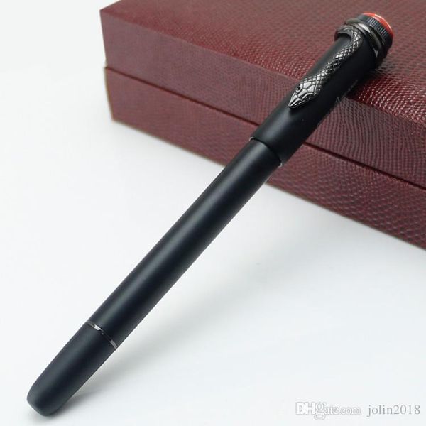 

gray snake clip matte black matel rollerball/ballpoint pen/fountian pen luxury writing pens mtb8 sale, Blue;orange