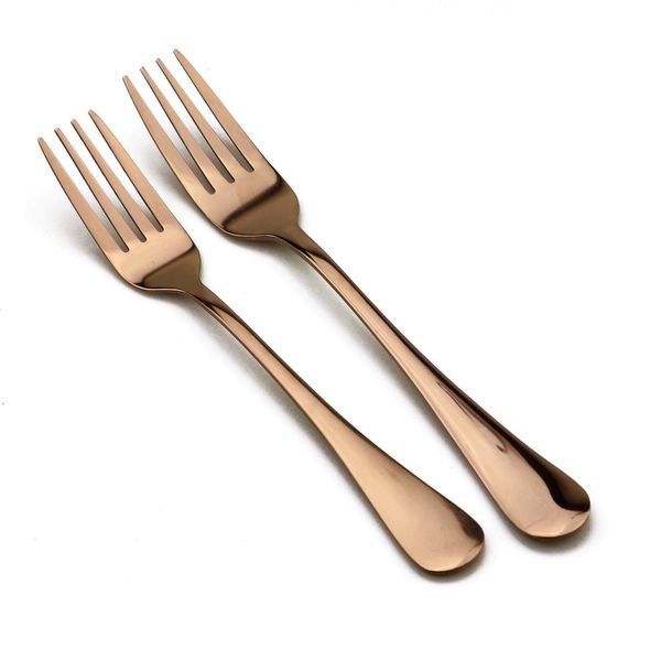 Elegante 5 pçs / set Rose Gold espelho polido Silverware de aço inoxidável Set Western Steak Faca Forquilha Scoop Dinnerware