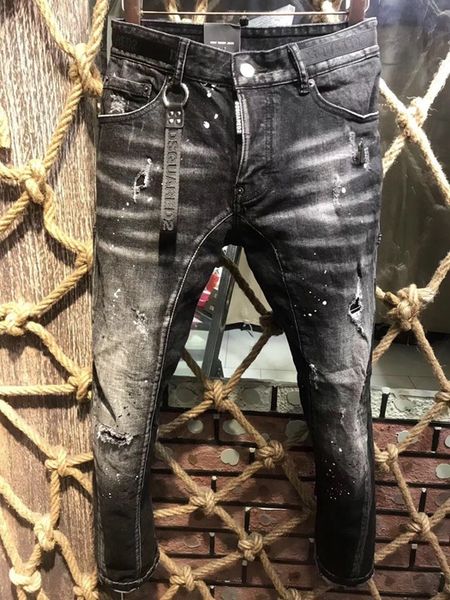 

Italian brand men 039 luxury fa hion titch biker jean ripped men jean hole famou brand lim fit men printed jean biker denim pant