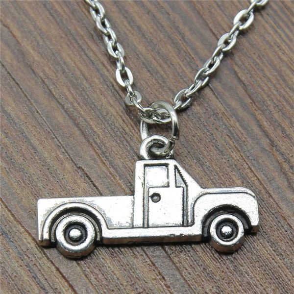 

wysiwyg 5 pieces metal chain necklaces pendants pendant necklace women pickup truck 26x14mm n2-b13492, Silver
