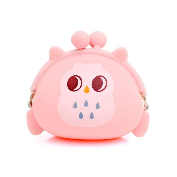 

maison fabre coin purse short wallet carteira owl silicone wallet change bag key pouch coin purse drop shipping csv o1019#25, Red;black