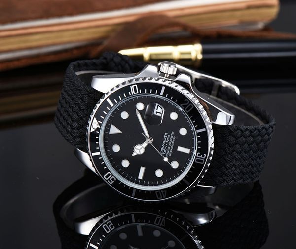 

the 2018 men's watch's leisure watch, woven band fashion, Slivery;brown