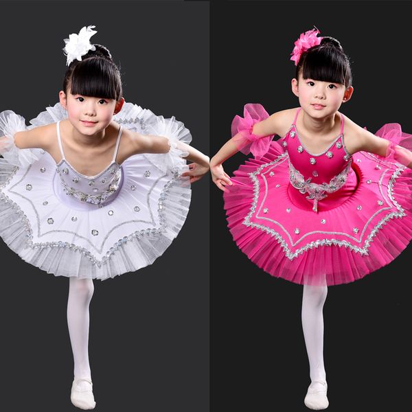 

black kids professional swan lake tutu dance wear dress children ballet dancing dress stage costumes kids girl ballet, Black;red
