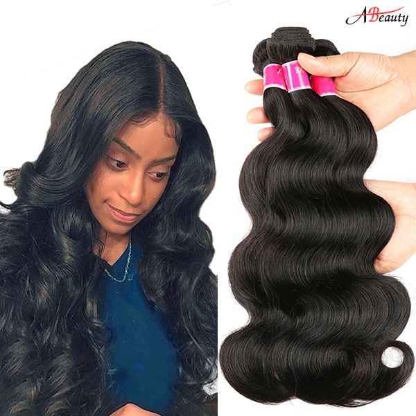 Mink Brazilian Body Wave Hair Weaves Wavy Remy Human Hair Bundles