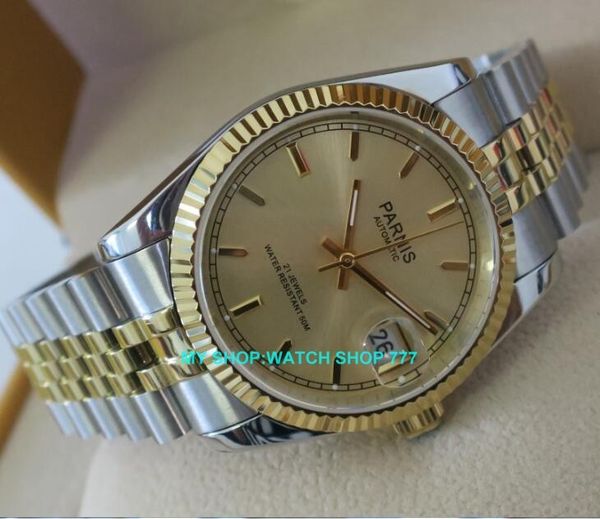 

2017 new fashion sapphire crystal 36mm japanese 21 jeweles automatic self-wind movement luminous men's watches 5bar 9a, Slivery;brown