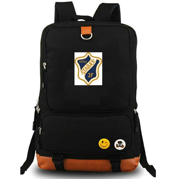 

de blaa backpack stabaek day pack jf football club school bag soccer packsack computer rucksack sport schoolbag outdoor daypack