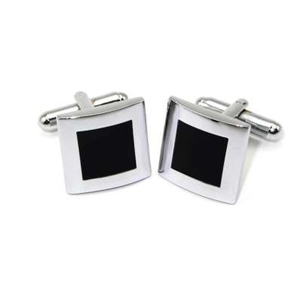 

new square cufflinks for men classic meter cufflink for wedding party copper shirts cuff button cuff links for mens jewelry, Silver
