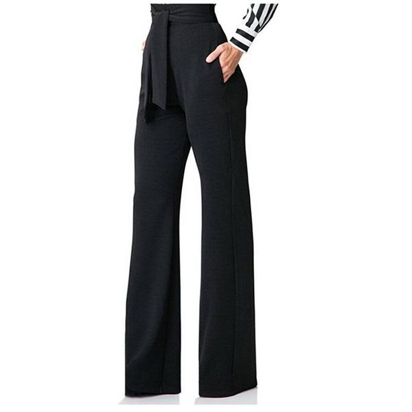 

women cute candy color loose jogger pants new summer beach trousers fashion high waist bohemian style wide leg capris, Black;white