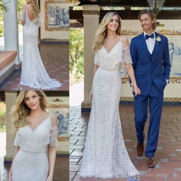 

full lace дизайнерские свадебные платья спагетти-бретельки с блестками на плечах очаровательные свадебные платья с бисером свадебные платья, White