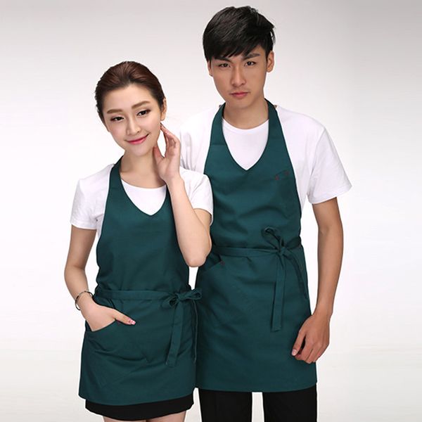 

women men long apron kitchen cooking apron cafe restaurant chef pinafore waiter waitress bib household cleaning tools