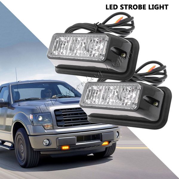 

3w 3.5inch high power led warning light strobe emergency safety beacon light amber white for offroad wrangler tj 4x4 pickup truck