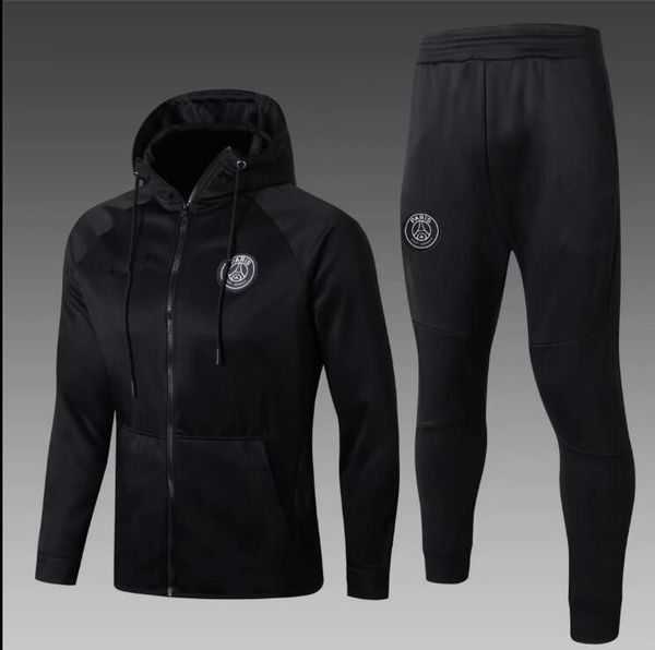 

2017 2018 occer track uit hooded jacket 17 18 pari cavani mbappe di maria p g football hooded embroidery jacket