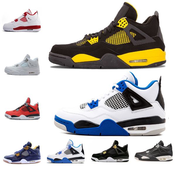 

2020 4s neon loyal blue men basketball shoes court purple cool grey pale citron slit red designer 4 sports sneakers