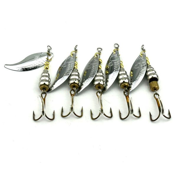 

5pcs jigs fishing lures , 6.8cm fishing spoons lure 7g casting metal fishing spoons