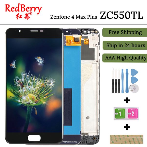

5.5'' ZC550TL Display For ASUS Zenfone 4 Max Plus ZC550TL LCD Touch Screen X015D LCD Digitizer with Frame Replacement Parts