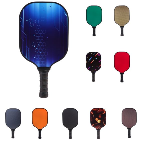 

performance carbon fiber honeycomb composite core sports pickleball paddle / racket & grip, edge guard- choice of colors