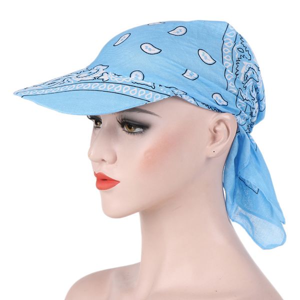 

2018 crystal fashion womens visor hat sunhat printed head scarf keep warm cap egifts for dropshipping sale, Blue;gray