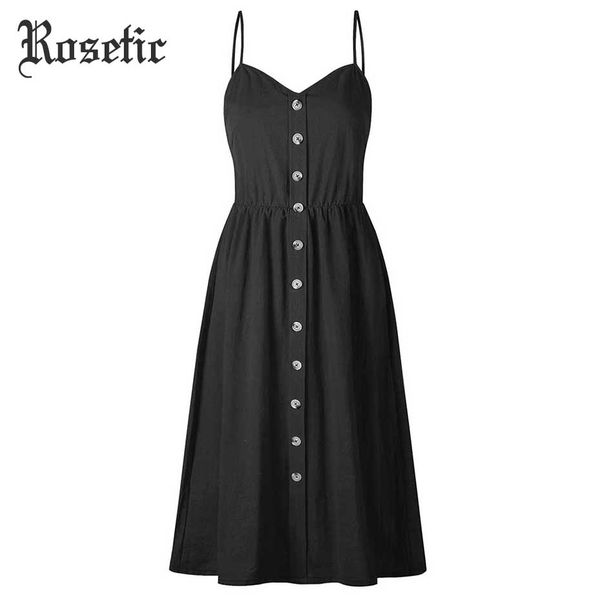 

rosetic summer dress women 2018 vintage bohemian floral tunic beach dress sundress pocket red black striped vestidos, White;black