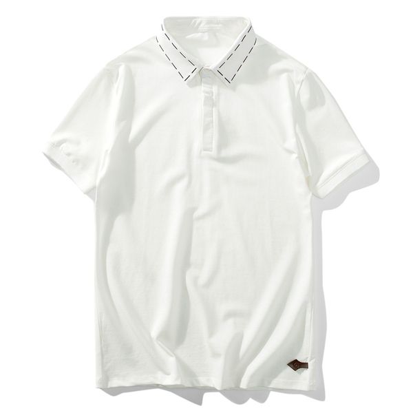 

new summer popular pure color shirt men casual streetwear cotton short sleeve breathable casual shirt camisa t103, White;black