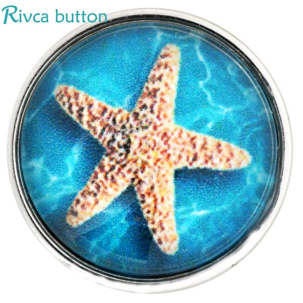 

весь saled02898 дешевле 1 цвета новые морские звезды rivca оснастки кнопка камень оснастки кнопка для 18 мм браслет ювелирных изделий, Golden;silver
