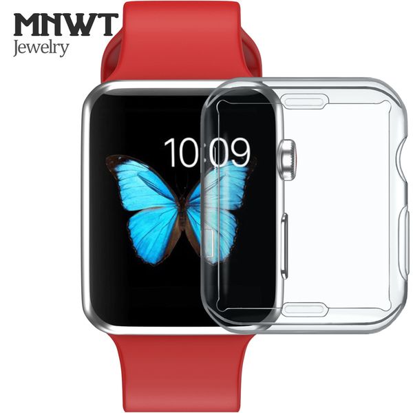 

MNWT прозрачный мягкий и тонкий чехол для Apple Watch 38 мм / 42 мм TPU материал защитная крыш