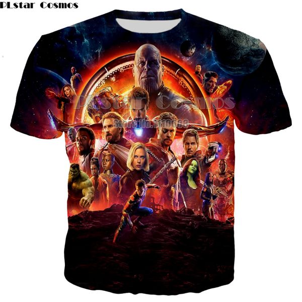 

plstar cosmos new style infinity war men t shirts 3d anime fashion t-shirt mens cool clothing shirt, White;black