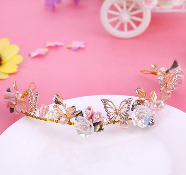 

свадебные керамические головные уборы для волос butterfly hair band одноцветные по выбору, Silver