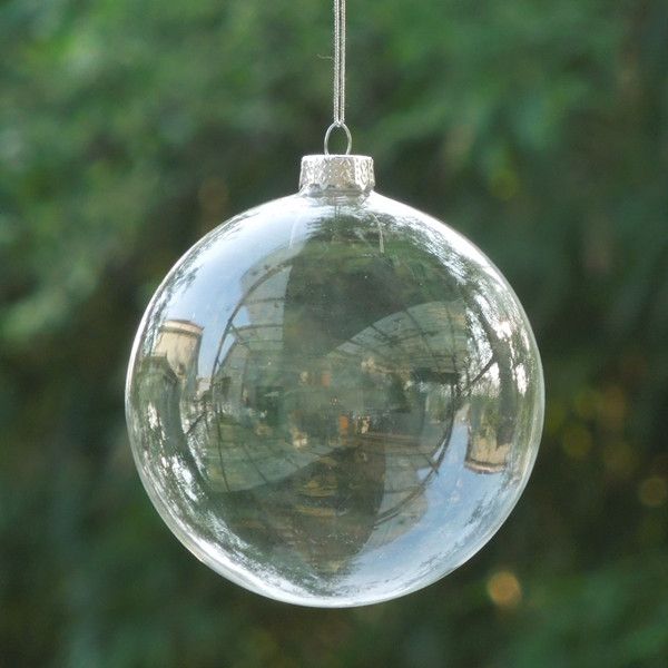 

diameter = 8cm 16pcs/pack glass christmas ball transparent glass globe christmas day decoration different diameter for selecting