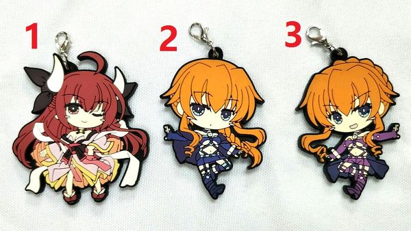 

date a live yoshino original japanese anime figure rubber silicone sweet smell mobile phone charms/key chain/strap, Silver