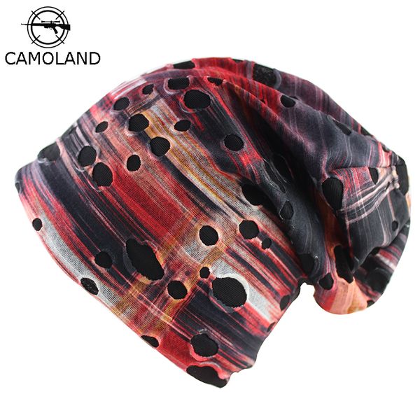 

2018 beanies autumn winter slouch hat men women soft casual street knitted cotton skullie scarf camo cap sports cycling hats