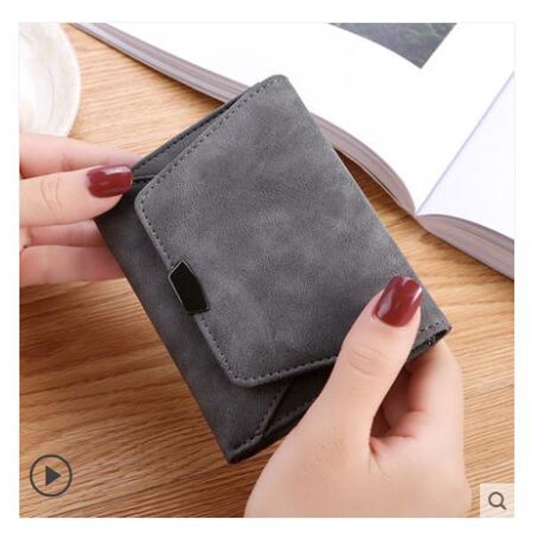 

brand women purse pu leather short wallets for women female clutch bag luxury money clip coins pocket woman wallet, Red;black
