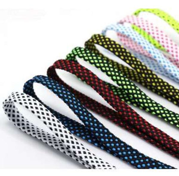 Neue 10 Farben 47 '' Doppel Farbe Flache Schnürsenkel Shoestrings Walking / Sport Fitness Schnürsenkel Ein Paar Kostenloser Versand