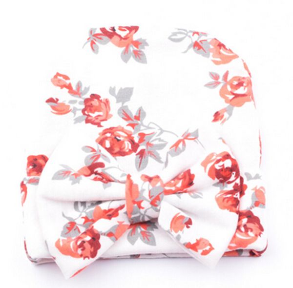 

1 pcs newborn baby hat beanie flower bowknot cap infant girls hospital cap toddler knit hat accessories hospital, Yellow