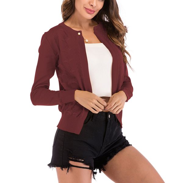 

button long sleeve knitted sweater women warm winter sweater oversize openwork lady cardigan coat office chaqueta mujer, White;black