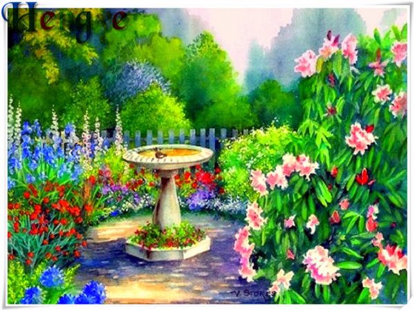 Image result for flower in the park paintings