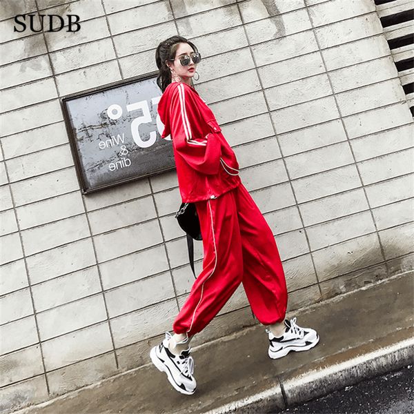 

sudb two piece set casual tracksuit for women fitness clothing for women's set sportswear with hooded female tracksuit 2 piece, Gray