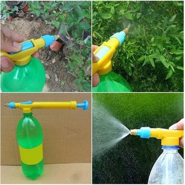 

sales2018 mini juice bottles interface plastic trolley gun sprayer head water pressure watering equipments