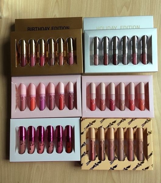 

Dropship косметика макияж помада 6шт День рождения Коллекция МАТОВЫЙ Жидкое / набор Я