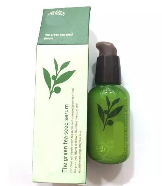 

inniskorea brand green bottle cream the green tea seed serum moisturizing face care lotion 80ml new face skin care cream 2018 good