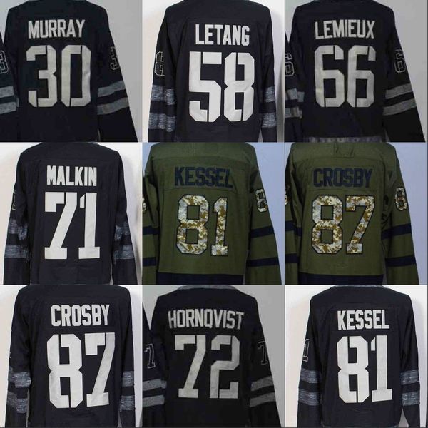 

100 Anniversary Patch 2017 Centennial Classic Jersey Men 58 Kris Letang 71 Evgeni Malkin 81 Phil Kessel 87 Sidney Crosby