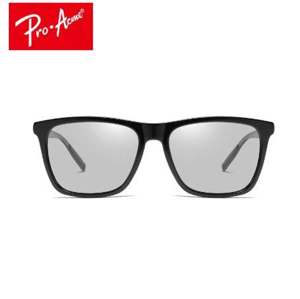 

pro acme driving intelligent pchromic sunglasses for men women polarized chameleon discoloration square sun glasses, White;black