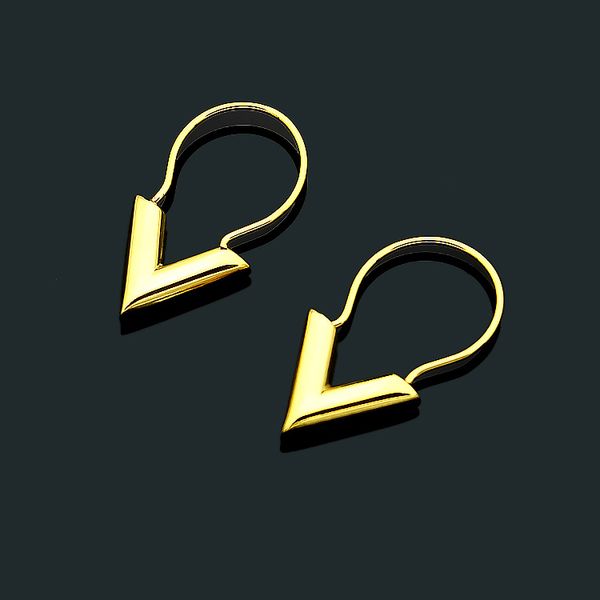 

new fashion brand stainless steel earrings 18k gold rose silver simple earrings for fashion lovers' gifts and cocktail parties, Golden;silver