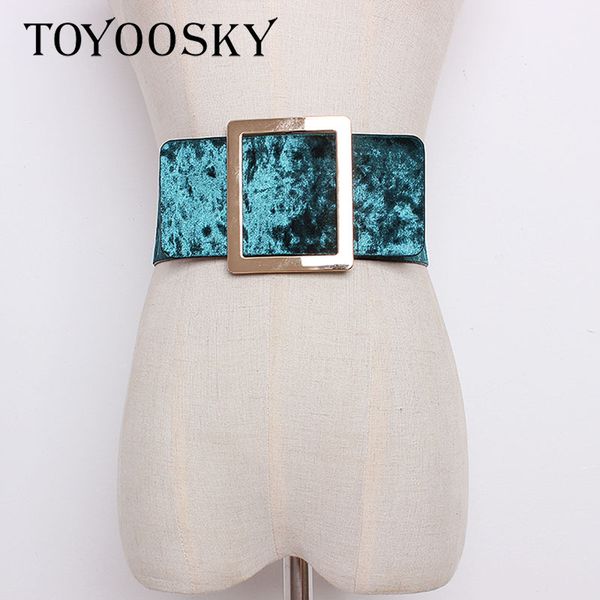 

2018 новый панк взлетно-посадочной полосы бархат большой металлическое кольцо супер широкая талия ремень женщин пояса женщин мода причинно-с, Black;brown