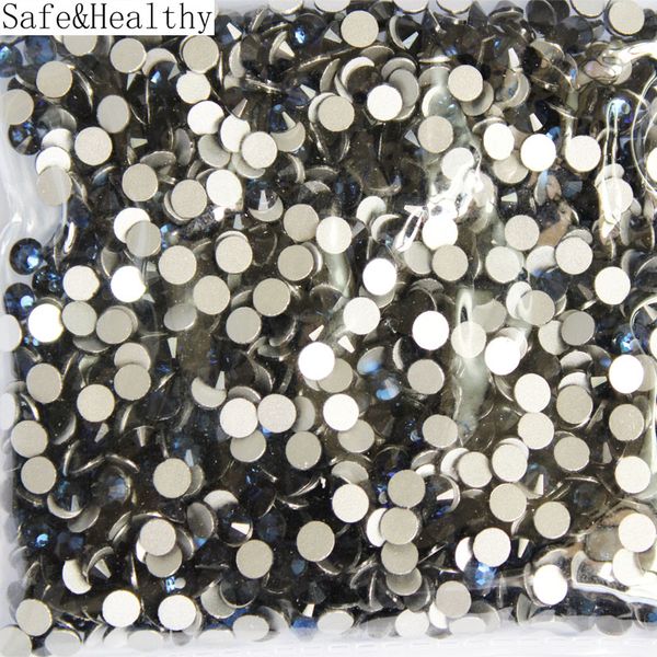 

montana ss16-ss20 rhinestones back flat round nail art decorations and stones non ix rhinestones crystals for diy glass, Silver;gold