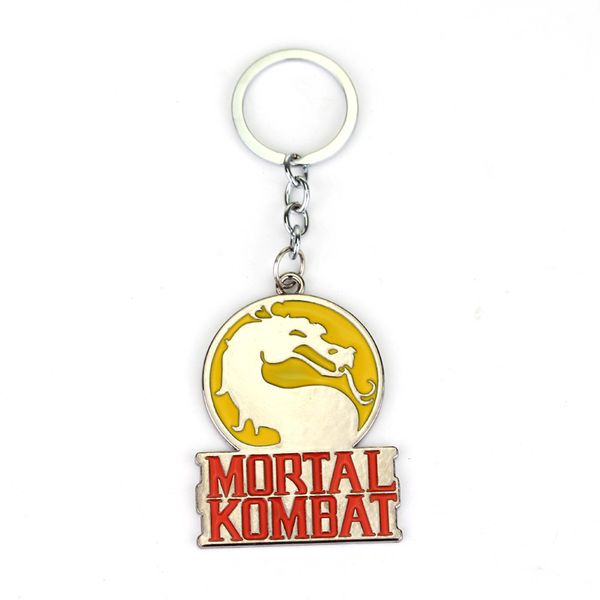 Mortal Kombat Metal Keychain Pendant Game Keyring Key Ring Chain Fob Holder