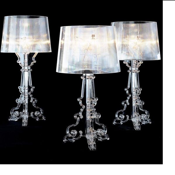 

h70cm ghost shadow table lamps bedroom living room bedside acrylic desk lamps light luminaria decorative transparent acrylic table desk lamp