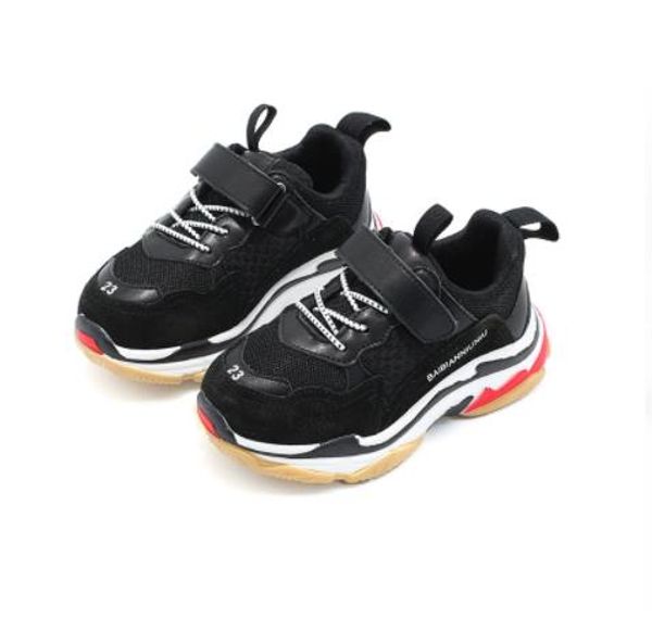 

2018 Spring Children Black Casual Shoe Baby Girl Fashion Sport Sneaker Toddler Boy White Mesh Trainer