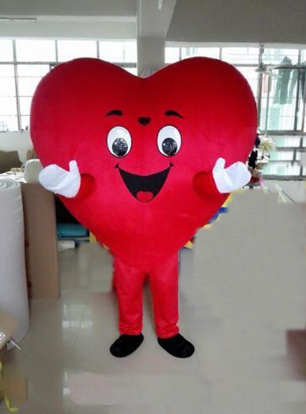 

2018 red heart costume mascot size mascot costume, Red;yellow