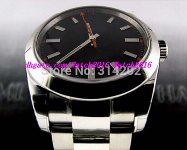 

luxury watches watch men stainless steel bracelet black dial - 116400 automatic mens watches men's watches wristwatches, Slivery;brown
