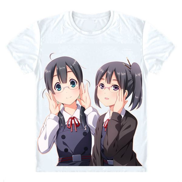 

moe anime tamako market t-shirts short shirts tamako maketto mochizo oji tamako kitashirakawa cosplay shirt tee-style251-no13, White;black